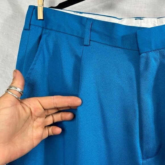 Vintage Montique‎ Leisure Pants Mens 36x29 Retro Track Golf Bright Funky Indie - Picture 3 of 16